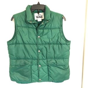 Vintage Woolrich Button Up Puffer Vest Size XL